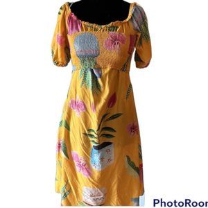 LEZ A LEZ tropical short summer dress size large